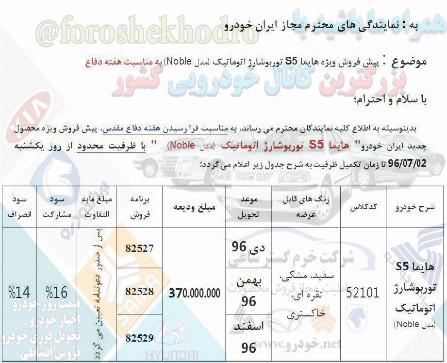 قیمت هایما S5